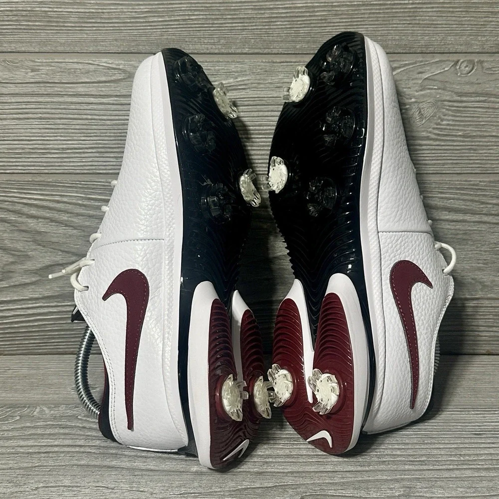 Nike Air Zoom Victory Tour 3 Mens 7 White Burgundy‎ Leather Golf DV6798-104 NWOB